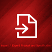 Picture of Import  Export Product and Specification attributes with excel 