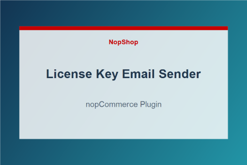 License Key Email Sender plugin for nopCommerce
