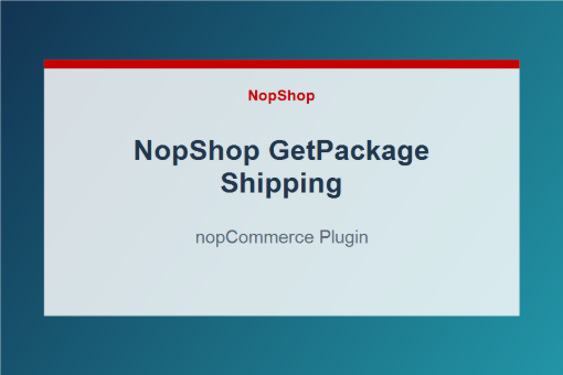 NopShop GetPackage Shipping plugin for nopCommerce