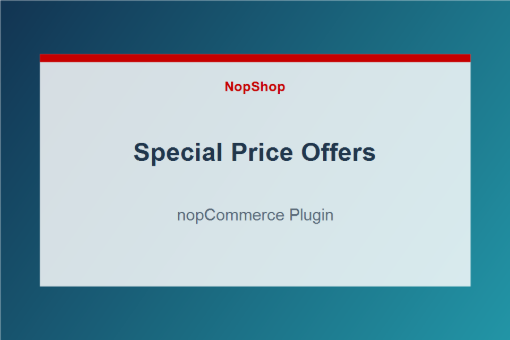 Special Price Offers plugin for nopCommerce